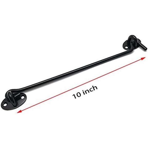 GVDCC-10" Privacy Hook and Eye Latch Barn Door Lock Stainless Steel Gate Latch 2 Pack