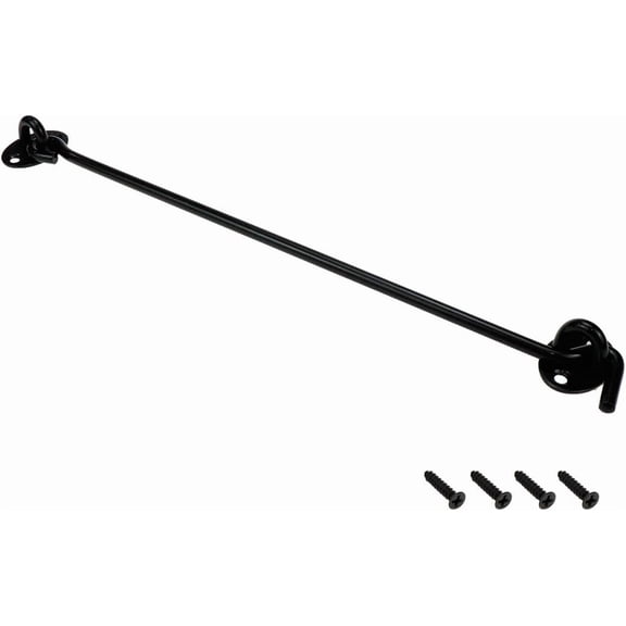 GVDCC-12 Inch Heavy-Duty Stainless Steel Swivel Latch Solid Thickened Rust-Proof Gate Hook for Windows, Doors & Cabinets Secure Locking for Barn Doors, Sheds & Gates (1 Pack)