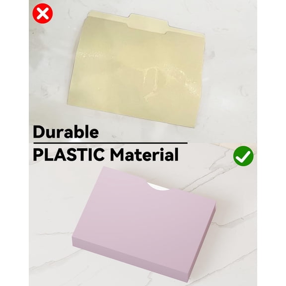 GVDCC-2 Inch Plastic Manila File Jacket & File Pockets,Heavy Duty 2 Inch Expanding Manila Pocket File Folders Letter Size,Reinforced Project File Jackets,Job Folders File Jackets-Assorted Color