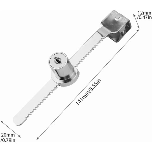GVDCC-2 Pack Sliding Glass Door with Key,Ratchet Lock with Chrome Finish,Display Case Locks Showcase Lock,Security Showcase Display Door Lock with Key,Cabinet Doors Lock,Keyed Alike