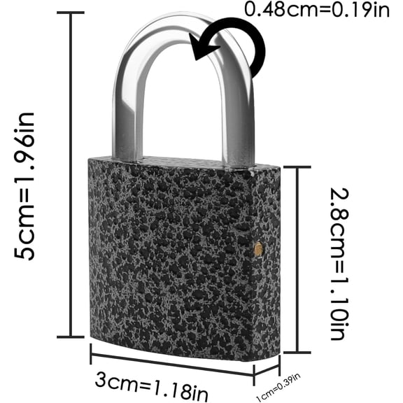 GVDCC-2 Pack Small Padlock with 3Keys (keyed Alike)Locker Lock 30mm, Lock with Key Padlock for Sheds, Storage Unit School Gym Locker, Toolbox, Gym Locker Padlocks, Keyed Padlocks(Black)