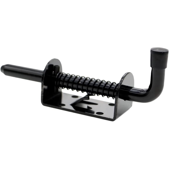 GVDCC-2 Packs 5 Inch Spring Loaded Barrel Bolt Latch Pin, Heavy Duty Steel Sliding Door Lock for Doors/Cabinets/Chests, 2mm Thickened Interior and Outdoor Solid Hardware Latch