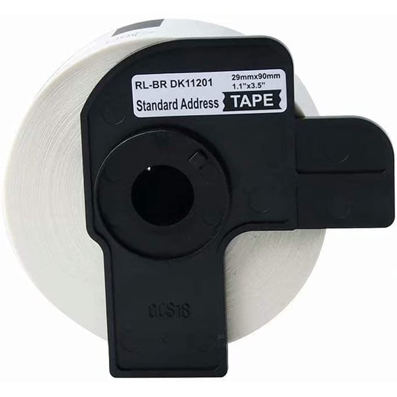 GVDCC-2 Rolls DK-1201 Die-Cut Standard Address Labels 1-1/7" x 3-1/2" 29mm x 90mm with Reusable Cartridge Compatible for Brother QL Label Printer QL-500 QL-550 QL-560 QL-570 QL-650TD QL-710W QL-800