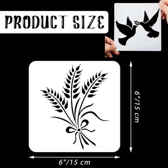 GVDCC-20 Pieces Bread Stencils Artisan Bread Stencil Baking Set Cook Stencil Baking Template Tool, Cake, Pie, or Cookie Stencils Template Mold for Decorating, 20 Styles