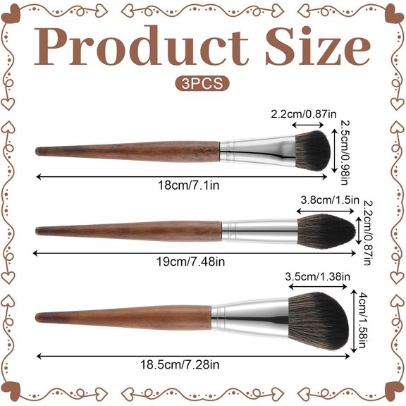 GVDCC-3 PCS Model Cleaning Brush Dusting Brush Model Dust Brushes Kit Soft Cleaning Brushes Duster Kit for Crafts Statues Models Computers Figurine
