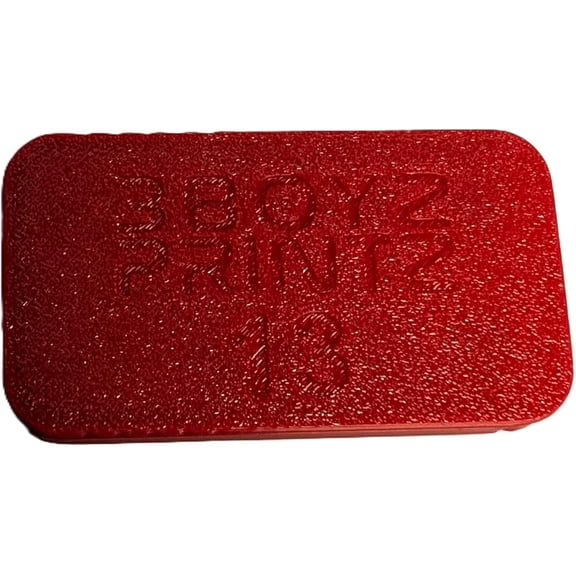 GVDCC-3BP - Size 13 New Slim Design Hearing Aid Battery Case, Pocket Size Storage Container for Batteries (RED Large (8))