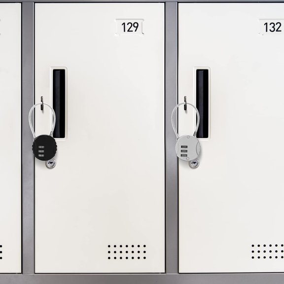 GVDCC-4 Pack 3-Digit Combination Lock Waterproof Padlock Outdoor Mini Wire Rope Combination Lock for Backpacks, Trolley Cases, Gym Lockers, Fence