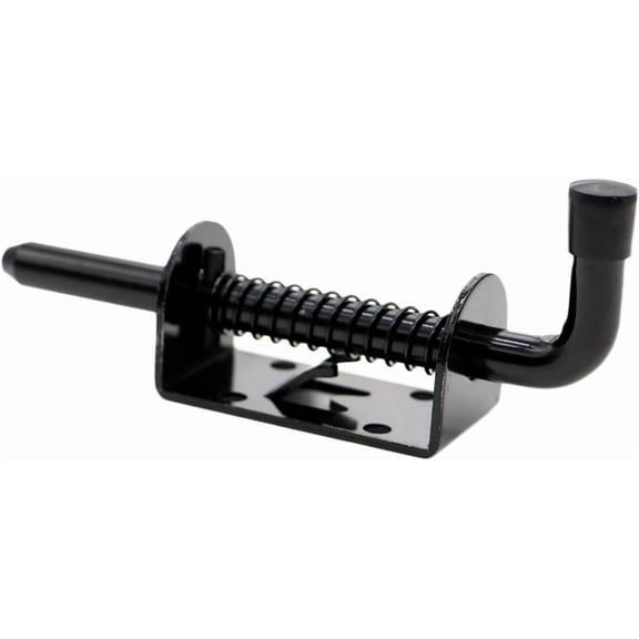 GVDCC-4 Packs 5 Inch Spring Loaded Barrel Bolt Latch Pin, Heavy Duty Steel Sliding Door Lock for Doors/Cabinets/Chests, 2mm Thickened Interior and Outdoor Solid Hardware Latch