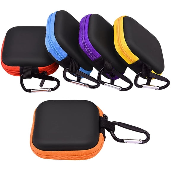 GVDCC -5 Pieces in Ear Bud Earphone Headset Headphone Case Mini Storage Carrying Pouch Bag