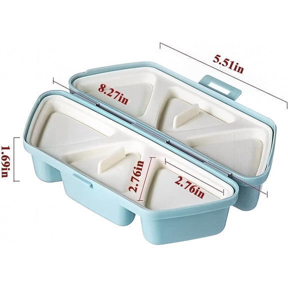 GVDCC-6 in 1 Onigiri Mold Triangle Rice Ball Mold Musubi Press Onigiri Maker Sushi Making Kit Once Quickly Make 6pcs Rice Balls for Lunch and Home DIY (Beige)
