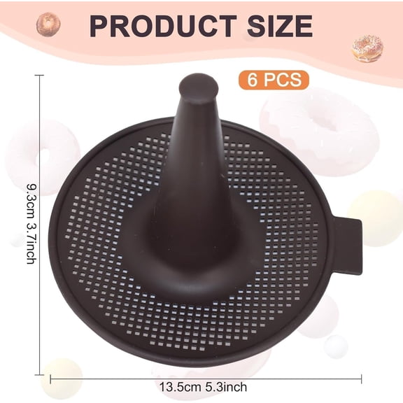 GVDCC-6-Cavity Silicone Donut & Bagel Pan Set, Non-Stick Doughnut Mold for Baking, Homemade Pastry Maker, Easy Clean Oven Safe