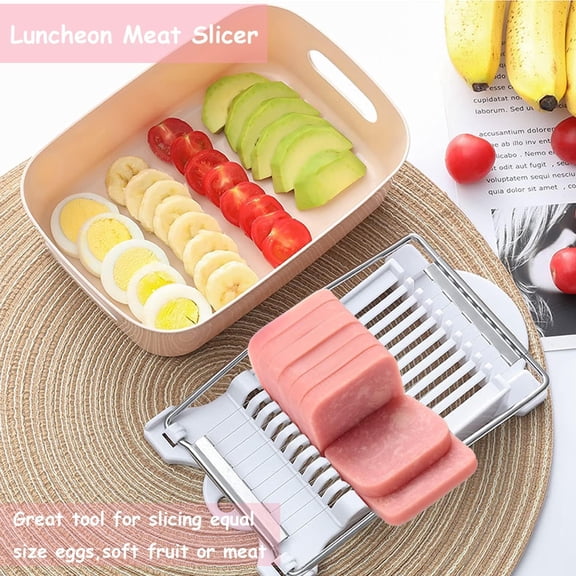 GVDCC-6 Pcs/Set Musubi Maker Kit with Luncheon Meat Slicer - Non-Stick Rice Ball Onigiri Press Mold, BPA-Free Sushi Mold for Hawaiian Musubi