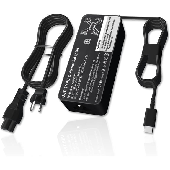 GVDCC -65W USB C Charger Compatible with LG Gram 14 15 16 17 Laptop | PD Power Adapter with 6FT Braided Long Cord Type C Replacement for LG Gram Z90 Series