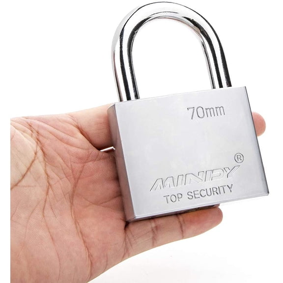 GVDCC-70mm Heavy Duty Lock Warehouse Waterproof Keyed Padlock High Security Padlock with 4 Keys