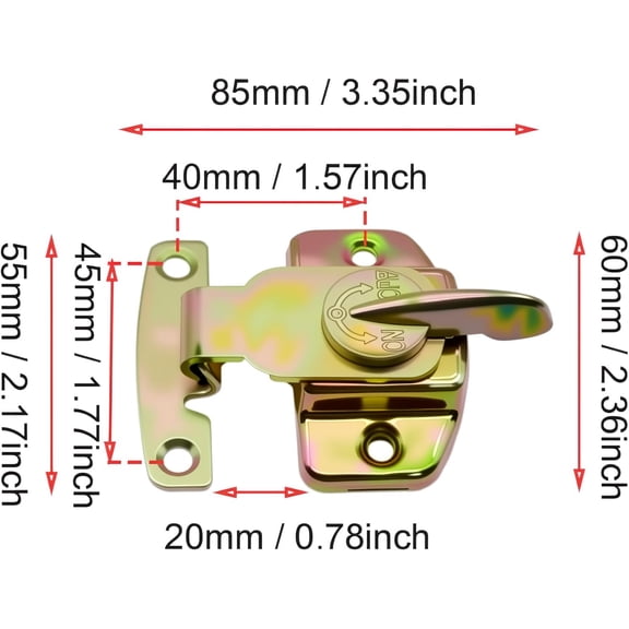 GVDCC-8 Pack Dining Table Lock Heavy Duty Align-N-Lock Table Locks Leaf Buckle Connector with Screws for Extension Tables/Computer Workstations and Conference [Color zinc]