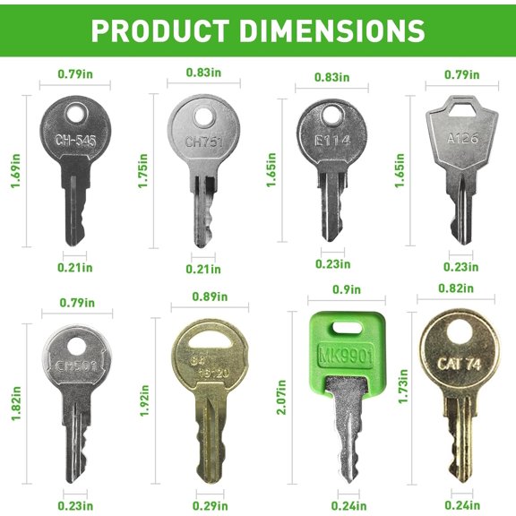 GVDCC-8 Pentesting Master Key Set, MK9901 CH751 CH501 CH545 A126 84 16120 E114 CAT 74 RV Compartment Cargo Key