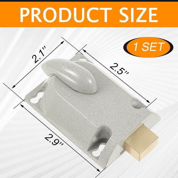 GVDCC-A Set Garage Door Lock Set Center Mount Design Diecast Aluminum Cylinder Deadbolt Locks with Key for Most Garage Door Security Home Improvement