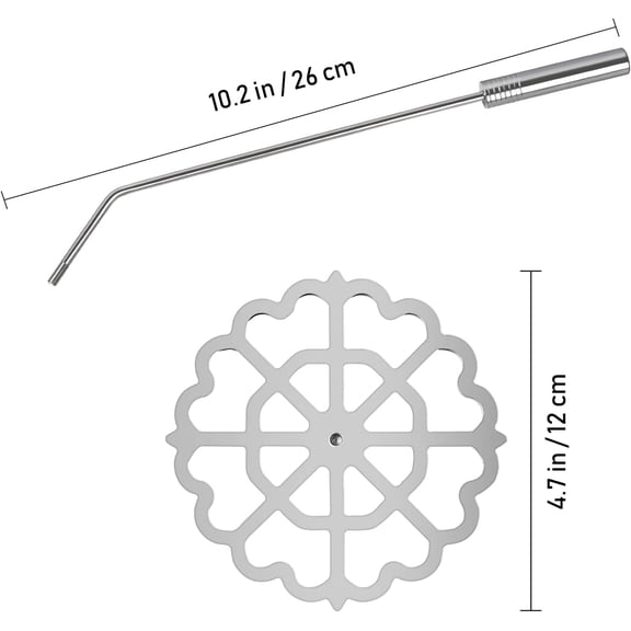 GVDCC-Bunuelos Mold with Handle,Rosette Timbale Iron Set Aluminum Waffle Molds with Handle,Funnel Cake Ring,Molde Para Buuelos De Viento Maker Mexicanos,Rosette Cookie Cutter Tool