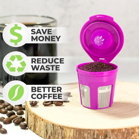 GVDCC -Cafe Fill Deluxe 1-Stream Reusable K Cup by Perfect Pod - Compatible with Keurig 1.0 2.0 Plus K-Duo K-Mini K-Select K-Compact K-Elite and Select Single Serve Coffee Makers (1)