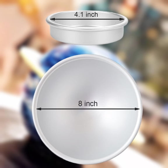 GVDCC-Cake Sphere Pan 8 Inch 3D Half Ball Cake Pan to Create Any Ball Shaped Cake Soccer Shaped Baking Pans DIY Birthday Spher