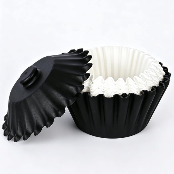 GVDCC -Coffee Filter Storage Container with-Lid - Coffee Filters Holder Dispenser for 8-12 Cup Basket Paper Filters Coffee Maker Accessories