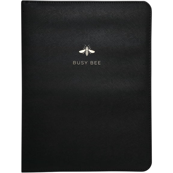 GVDCC-Deluxe Organizer Padded Padfolio, Portfolio Business Document Case with Ruled Letter-Size Perforated Writing Pad