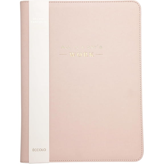 GVDCC-Deluxe Organizer Padded Padfolio, Portfolio Business Document Case with Ruled Letter-Size Perforated Writing Pad