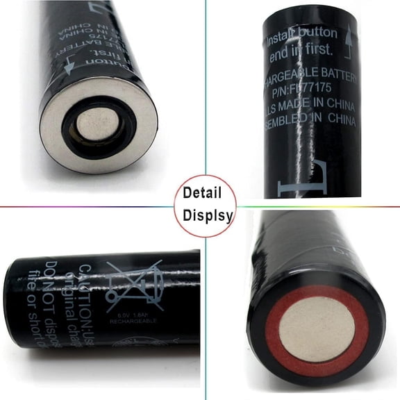 GVDCC-Digital FL77175 Battery (Longer Than 75175) Compatible with Streamlight SL-20XLED SL-20XP-LED, UltraStinger, Superstinger, SL20L, SL-20LP Ni-CD 6V 1800mAh Flashlight Battery (1 Pack)