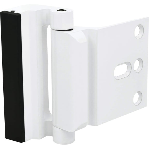 GVDCC-Door Reinforcement Lock, Privacy Door Latch Harden Construction 3"" Stop, White