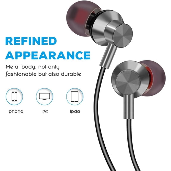 GVDCC -Earphones Wired in Ear Headphones Earbuds for iPhone 14/14 Pro Max /13/13 Pro Max/ 12/12 Mini 11 Pro/11 Headphones