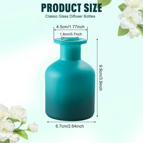 GVDCC-Ericotry 150ml/5oz Glass Diffuser Bottle - Blue Gradient - DIY Reed Diffuser - Essential Oils Container - Gift (1PCS)