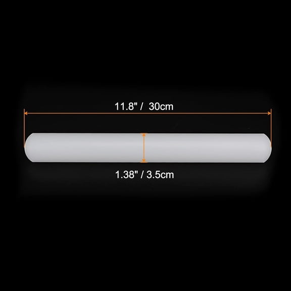 GVDCC-Fondant Rolling Pin 12 Inch x 1.38 Inch PP Plastic Non-Stick Fondant Roller Dough Roller Kitchen Decorating Tools for Fondant Cookie Pastry Pizza Clay Dough