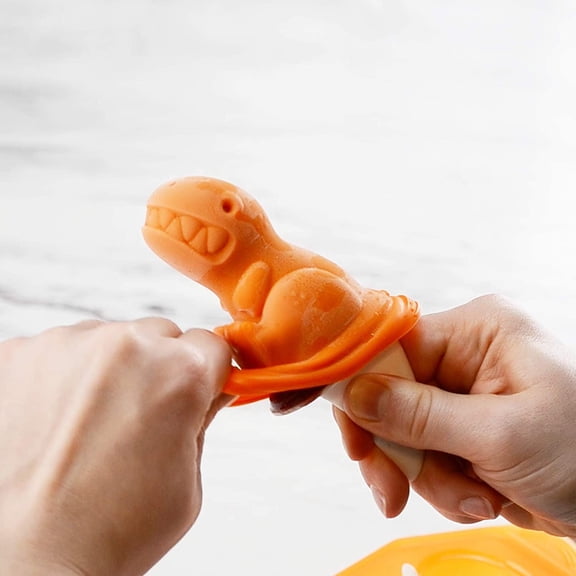 GVDCC-, Freezer Pop Molds Dinos Set 4, 1 Count