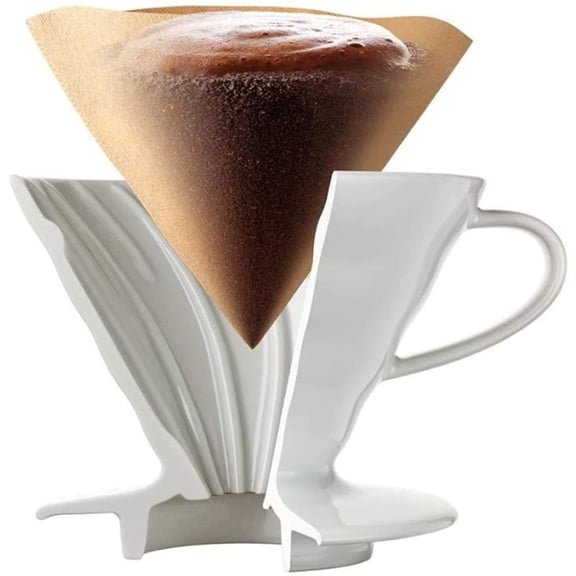 GVDCC -Hario V60 Size 03 Coffee Paper Filters 40-Count Boxed (Total of 40 Sheets) (Natural)