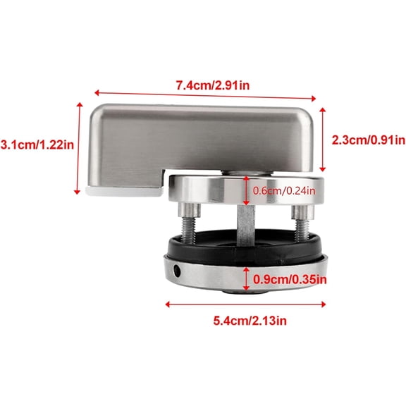 GVDCC-Indicator Lock, Privacy Door Lock Vacant/Engaged Chrome Latch Rotating Door Bolt Partition for Public Restroom Toilet Dressing Room