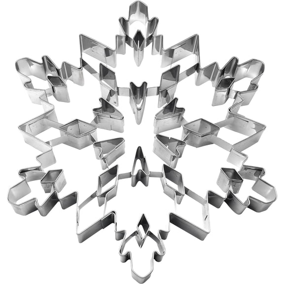 GVDCC-International Snowflake 7.5" Giant Cookie Cutter with Interior Cut-Outs