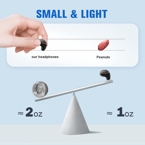 GVDCC -Invisible Smallest Mini Earbuds Wireless Bluetooth Ear Buds for Small Ears Canals, Discreet Low Profile Spy Earpiece Wireless Tiny Micro Hidden Earbuds with Microphone Small Headphones for Wor