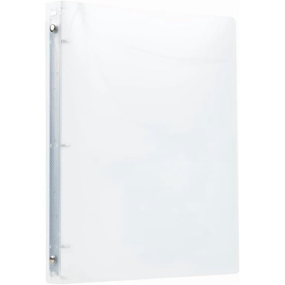 GVDCC-JAM PAPER Plastic 0.5 inch Binder - Clear 3 Ring Binder - Sold Individually