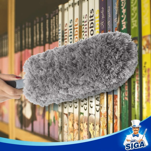 GVDCC-Lint Free Microfiber Duster, Washable Duster for Household Cleaning Gray