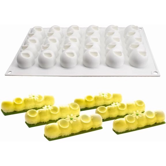 GVDCC-Long Bar Shaped Silicone Cake Mold for Chocolate Mousse Cheese Bread Dessert Jelly Pudding Bakeware Decorating Tools (F_ Long Bar)