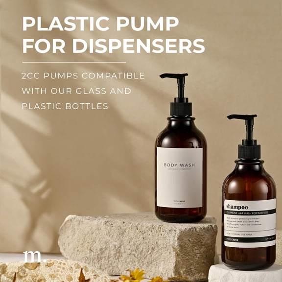 GVDCC-MaisoNovo Soap Pump Replacement - 2X Black Plastic Pumps - Pump Dispenser - Soap Dispenser Pump Replacement - Stainless Steel Soap Pump - Pump for Soap Dispenser