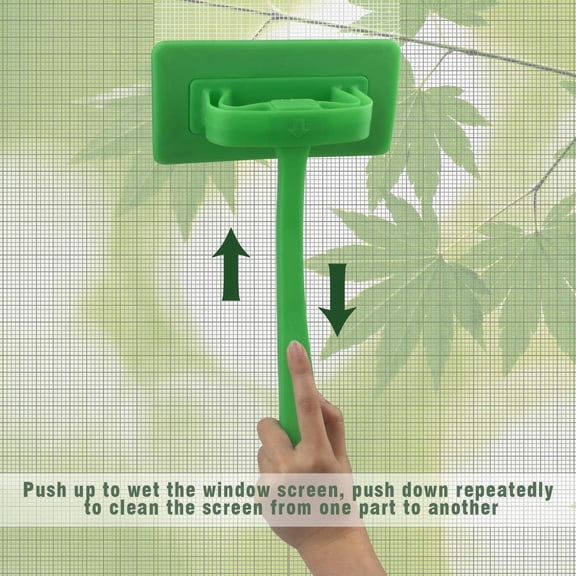 GVDCC-Mesh Screen Cleaner, Detachable Window Screen Cleaning Brush Washing Tool, Windows Screen Cleaner with Wet and Dry Dual-Use