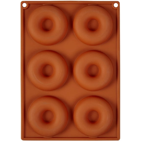 GVDCC-Non-Stick Food-Grade Silicone Donut Pans, Baking Pans, Set of 2