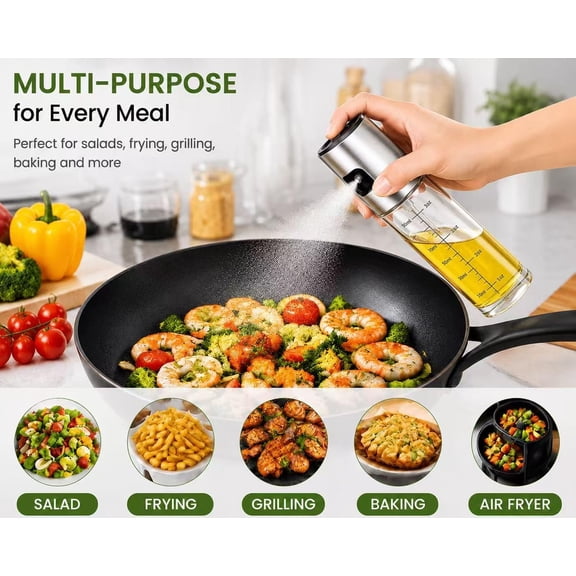 GVDCC-Oil Sprayer for Cooking,100ml Olive Oil Spritzer,Oil Sprayer for Air Fryer, Salad,BBQ,Roasting