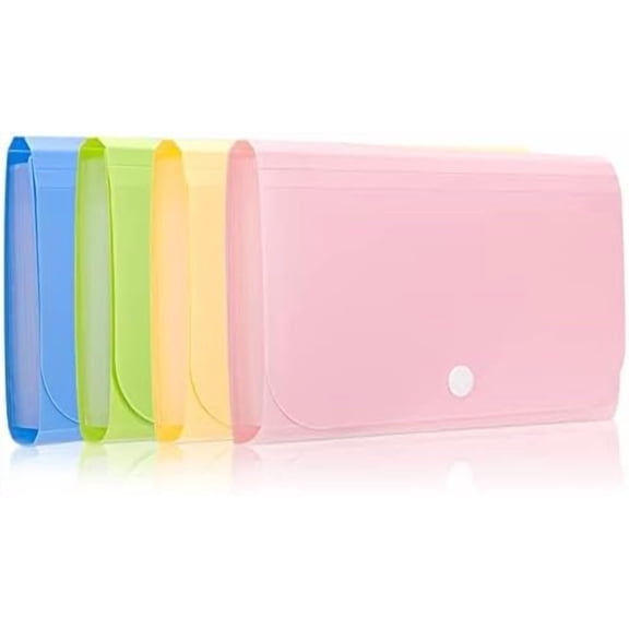 GVDCC-Receipt Organizer, Coupon Organizer, Folder Organizer Mini Organizer Wallet for Coupons, Receipts, Cash, Tax Item or Changes,7x4.5 in 13 Pockets with Tabs Check Case(Set 4)