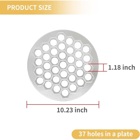 GVDCC-Russian Ravioli Maker Dumplings Mold Metal Maker Pelmeni Meat Dumplings Maker 37 Holes Handmade Dumpling Cutter Silver for Holiday Party Household Use
