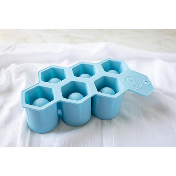 GVDCC-Silicone Hexagon Ice Shot Mold, 6 Glass Capacity