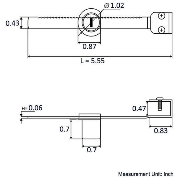 GVDCC-Sliding Glass Door Ratchet Lock with Chrome Finish, Keyed Alike Showcase Display - 2 Pack