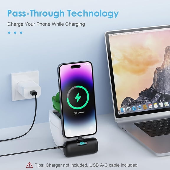 GVDCC-Small Portable Charger for iPhone 14/13,5000mAh PD Fast Charging Power Bank,Mini Battery Pack Portable Phone Charger Travel Essentials for iPhone 14/14 Pro Max/13/13 Pro/12 Pro/11/XS/XR/X/8/7/6