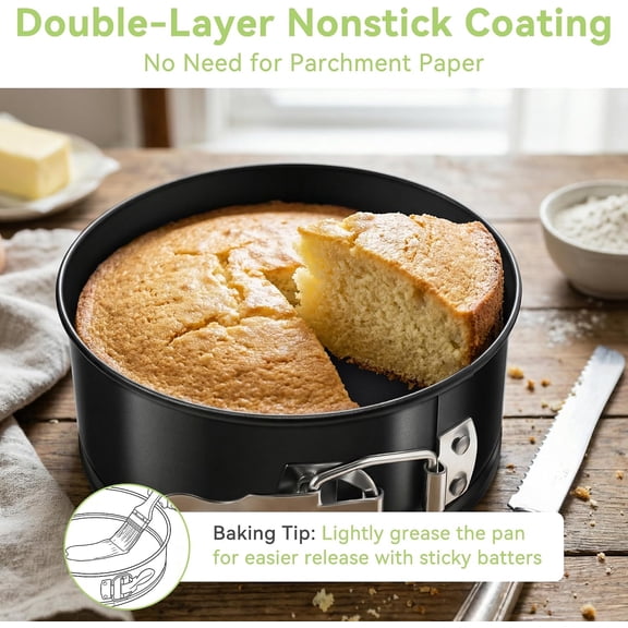 GVDCC-Springform Pan, 4 Inch Nonstick Cheesecake Pan with Removable Bottom, Easy to Clean, Ideal for Baking Mini Cheesecakes, Pies, Pizzas and Quiches - Set of 4